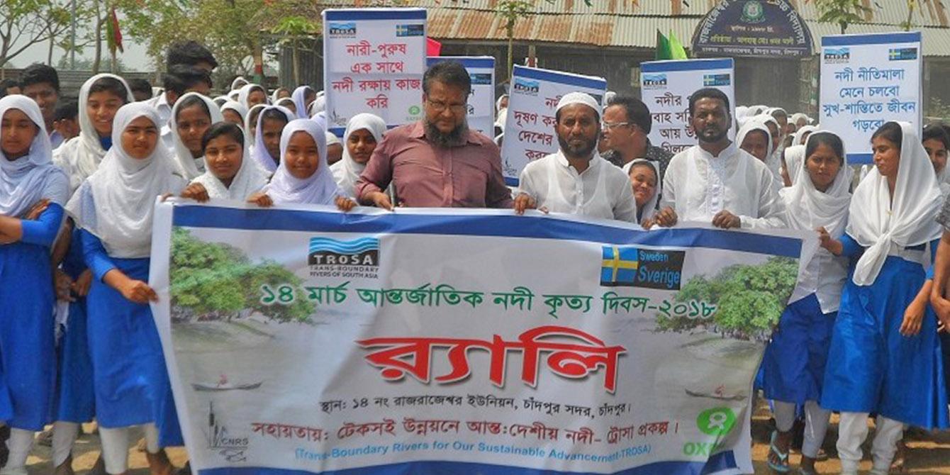 Youth leaders engage in advocating for health of rivers in Bangladesh, Photo: Oxfam
